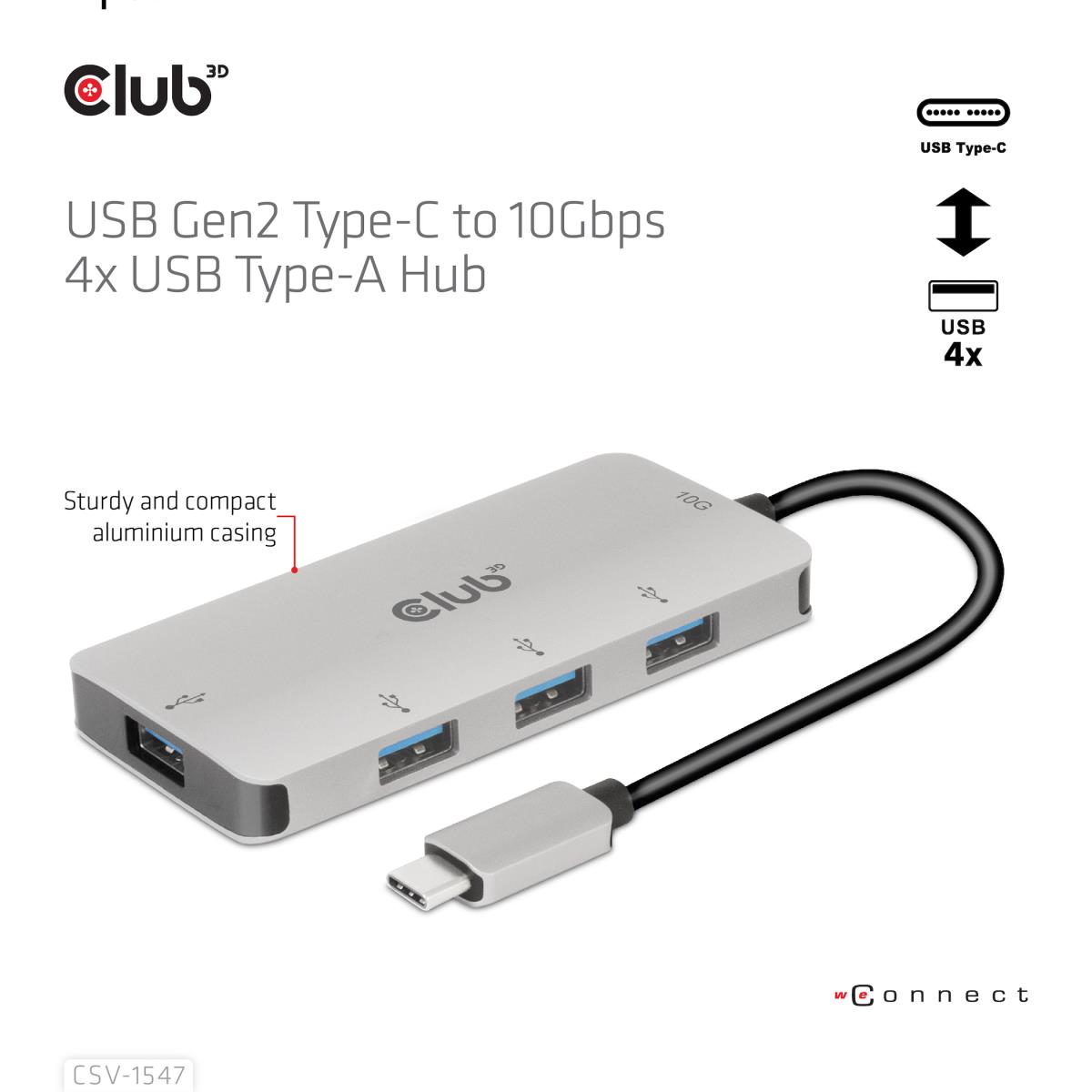 EU Product - CSV-1547 - Hub - 4 x Usb 3.1 Gen 2 thumbnail