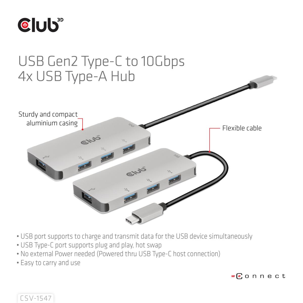 EU Product - CSV-1547 - Hub - 4 x Usb 3.1 Gen 2 thumbnail