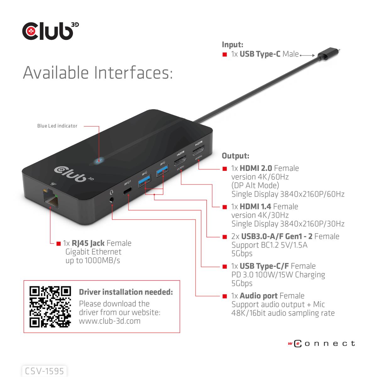 EU Product - Usb Gen 1 Typ-C 7in1 Hub 2x Hdmi Gen1 Typ-A 1x RJ45 100 thumbnail