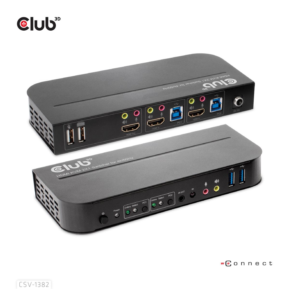 EU Product - Hdmi Kvm Switch 4K60Hz - Kvm Switch - 2-port thumbnail