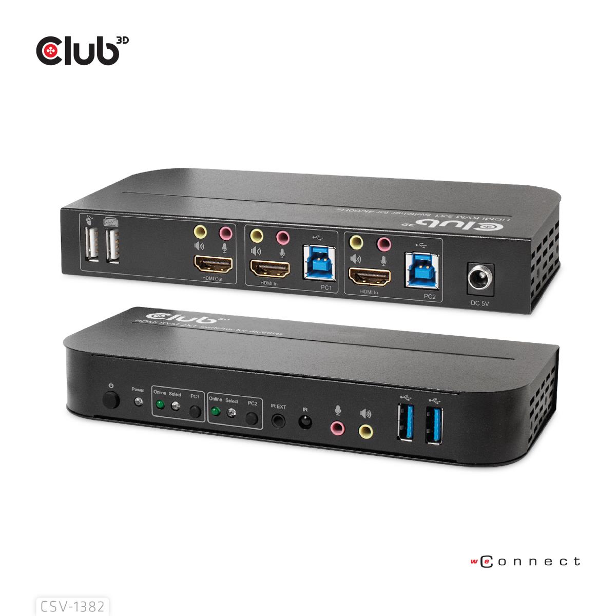 EU Product - Hdmi Kvm Switch 4K60Hz - Kvm Switch - 2-port thumbnail