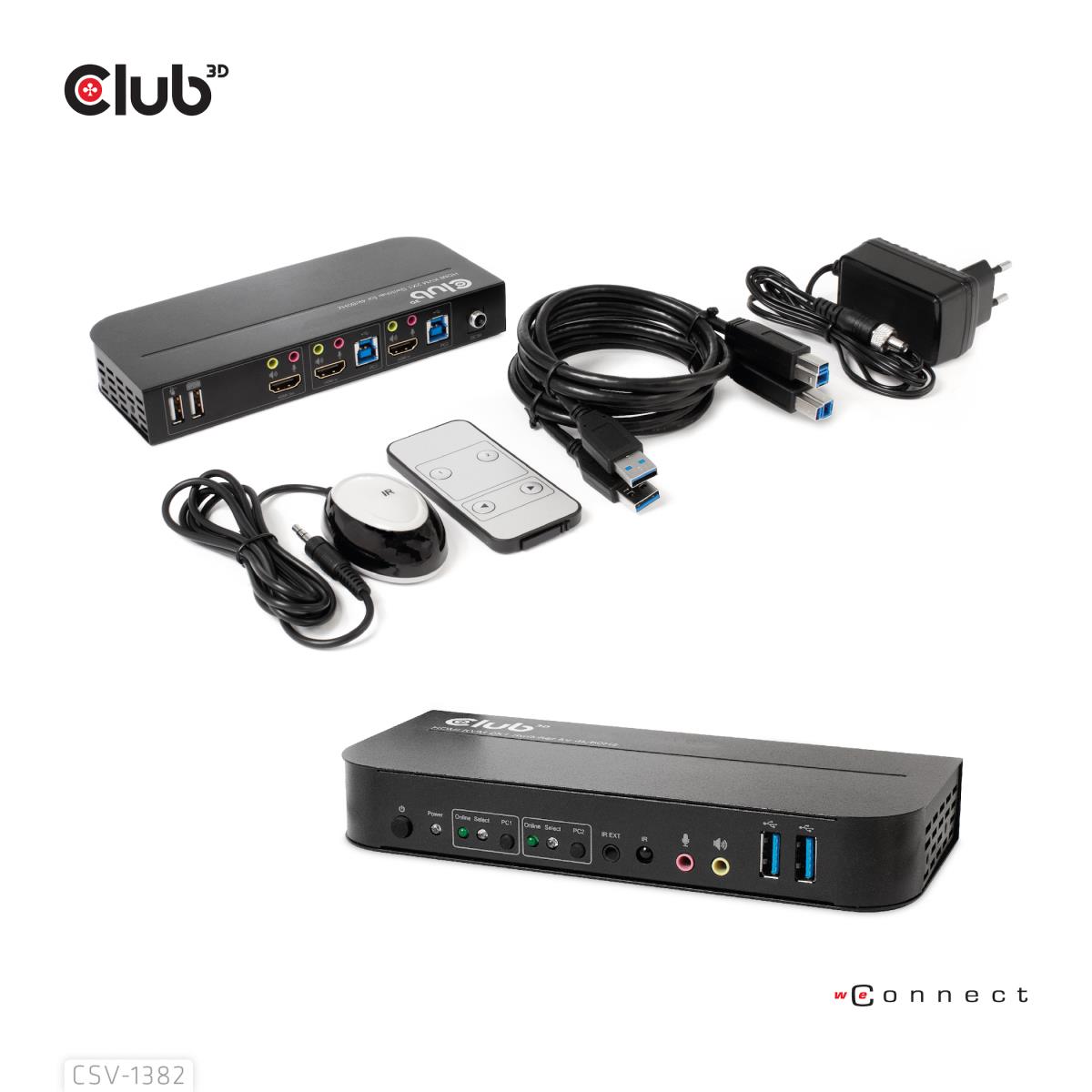 EU Product - Hdmi Kvm Switch 4K60Hz - Kvm Switch - 2-port thumbnail