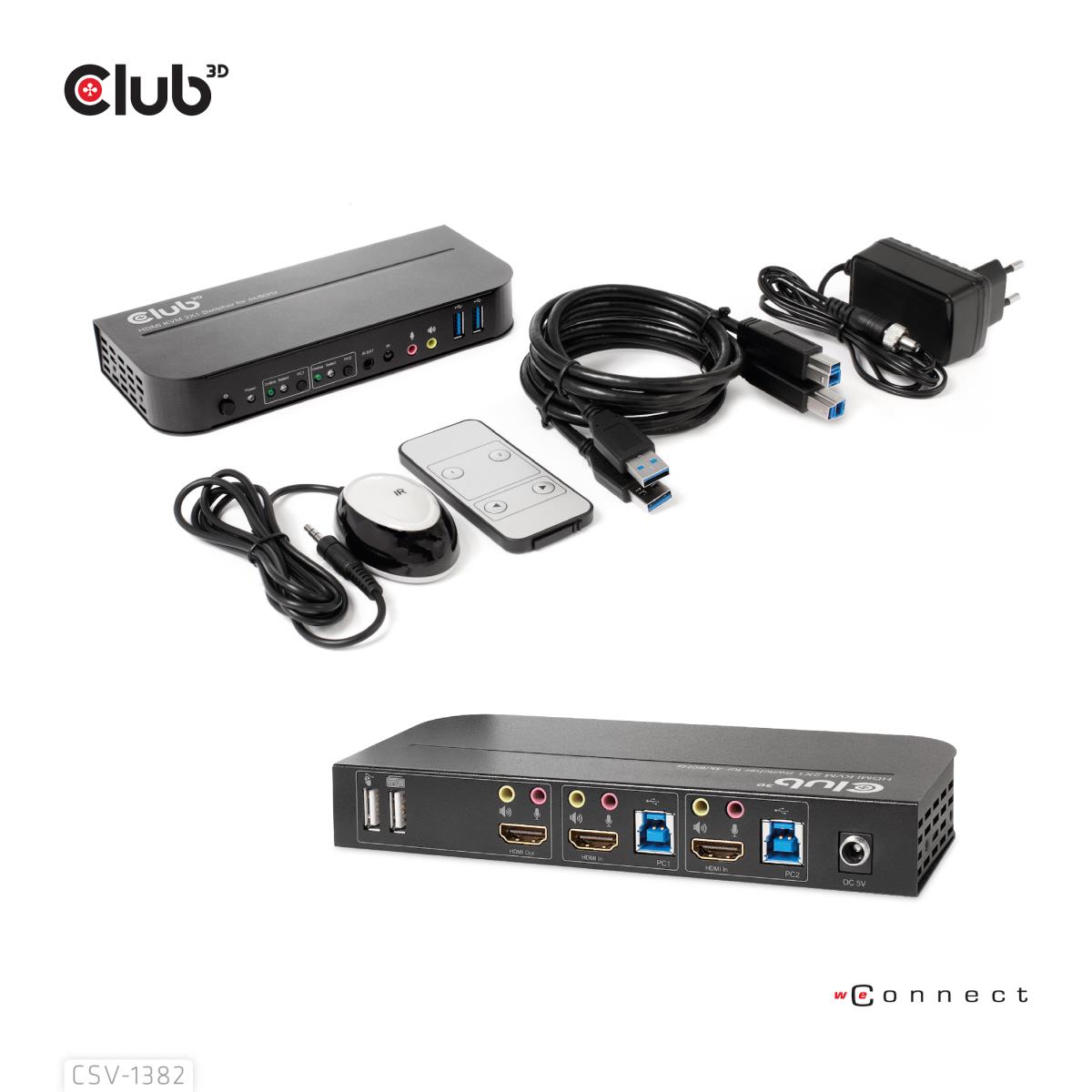 EU Product - Hdmi Kvm Switch 4K60Hz - Kvm Switch - 2-port thumbnail