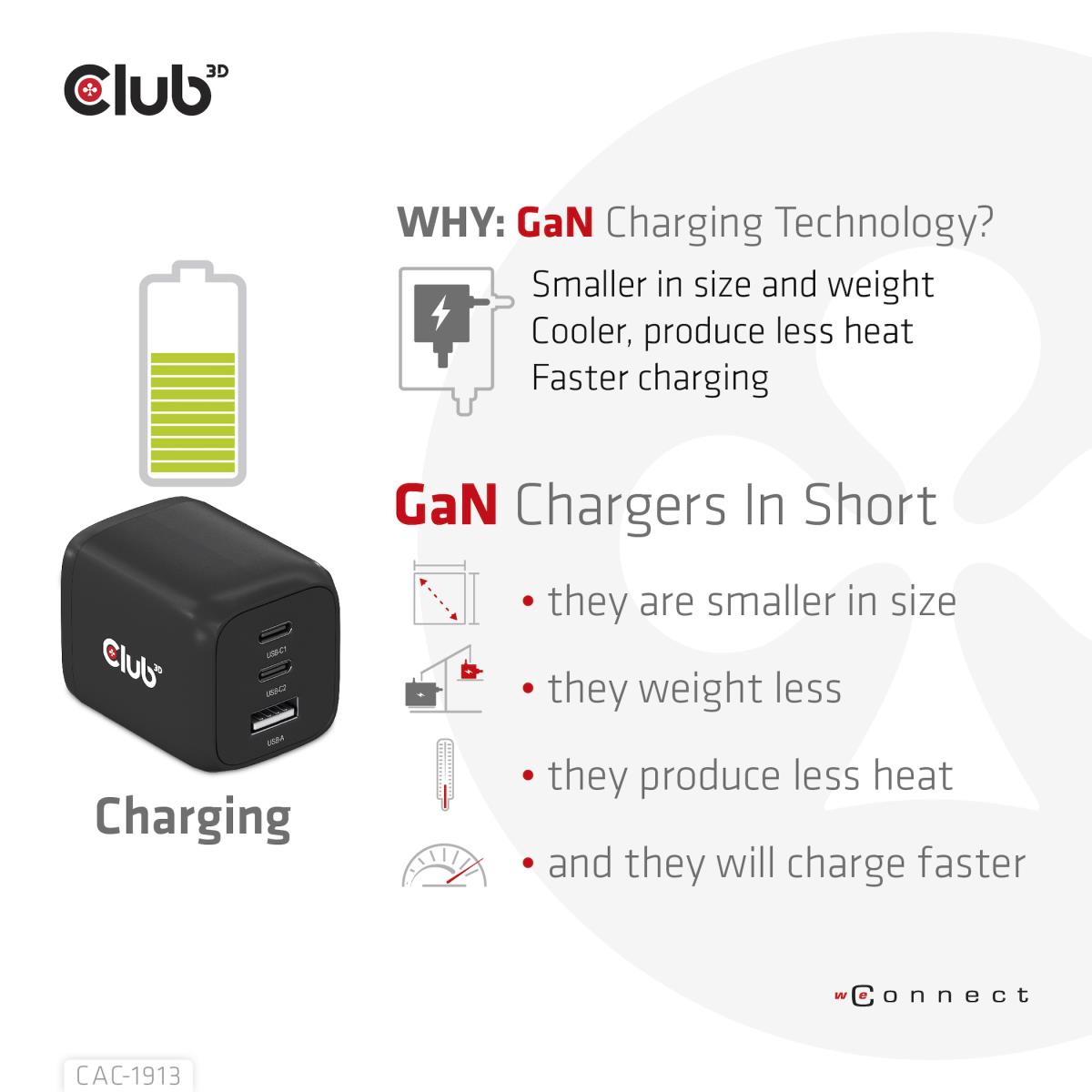 EU Product - Ladegert 2xUSB Typ C 1xUSB A PD 65W GaN retail thumbnail