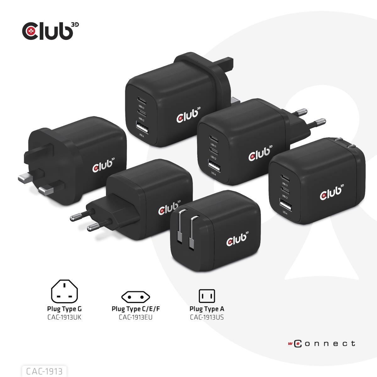 EU Product - Ladegert 2xUSB Typ C 1xUSB A PD 65W GaN retail thumbnail