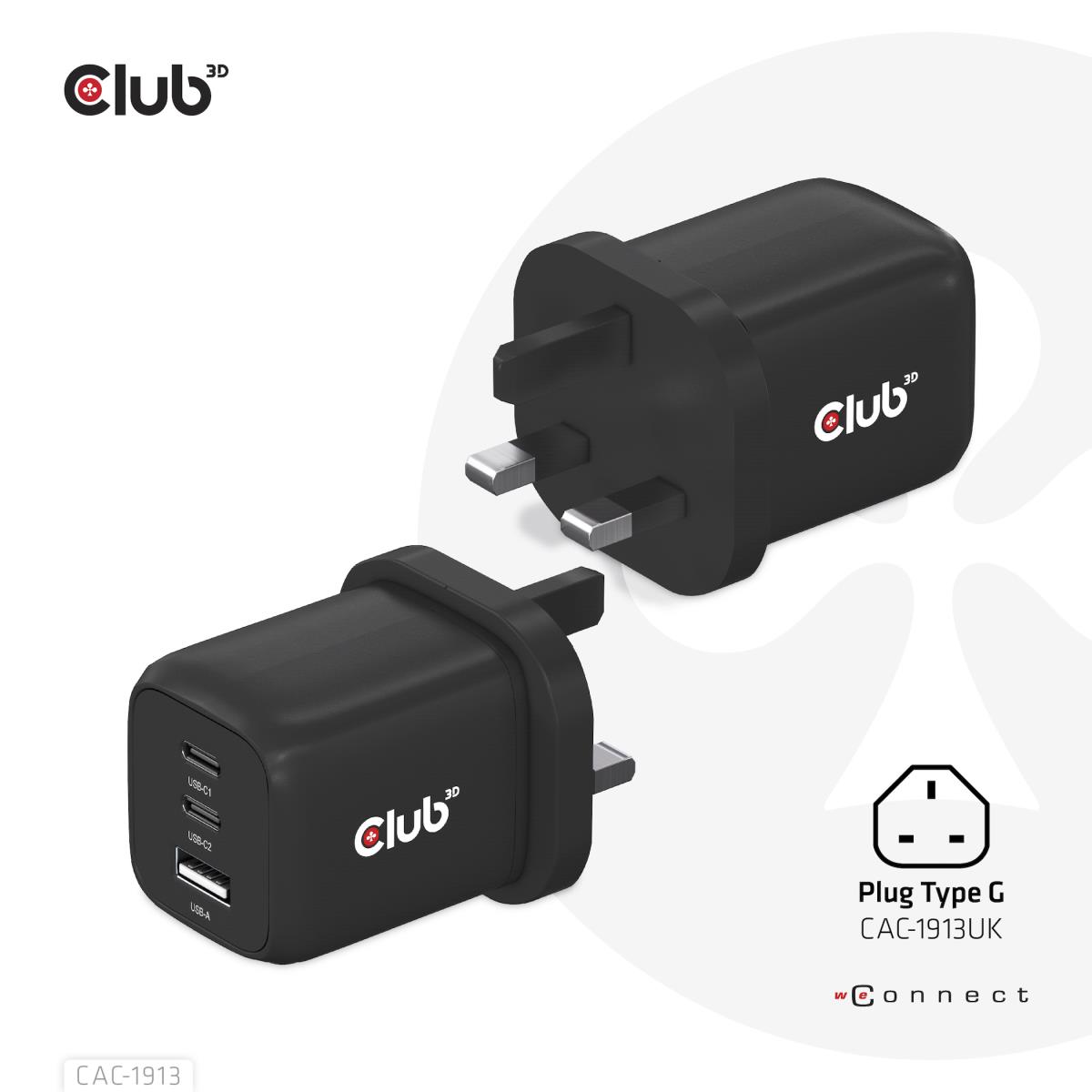 EU Product - Ladegert 2xUSB Typ C 1xUSB A PD 65W GaN retail thumbnail