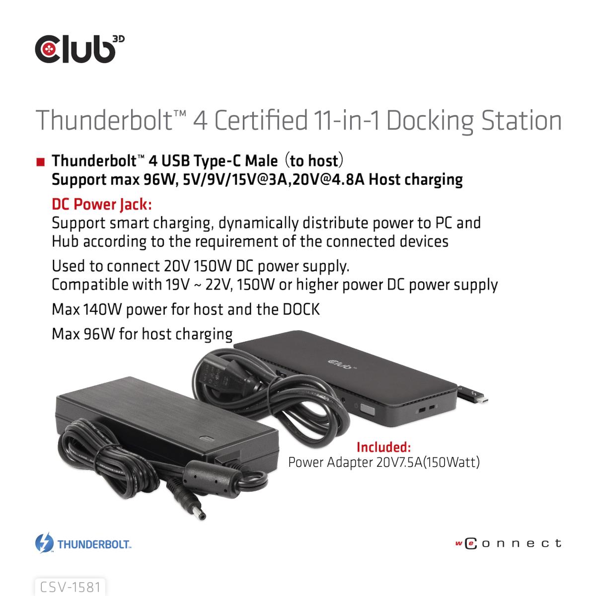 EU Product - Dockingstation Thunderbolt 4 11-in-1 zert. 40Gbps 8K30hz/4K60Hz thumbnail
