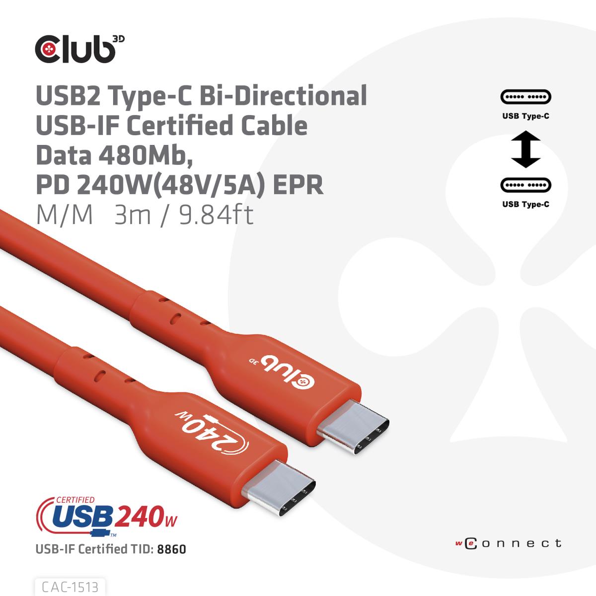 EU Product - Kabel Usb 2 Typ C PD 240W 480Mb - Cable - Digital thumbnail