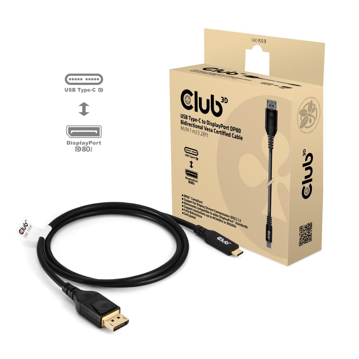EU Product - Kabel USB Typ C St> DisplayPort 2.1 - Cable - Digital thumbnail