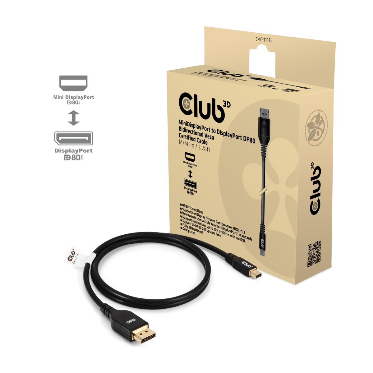 EU Product - CAC-1116 - DisplayPort-Kabel - Mini DisplayPort m zu - Cable - Digital/Display/Video thumbnail