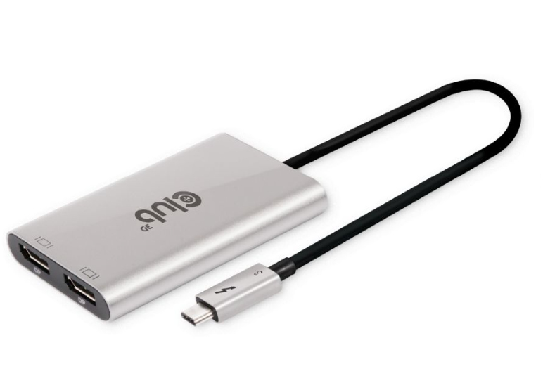 EU Product - Thunderbolt 3 auf Dual DisplayPort 4K60Hz Adapter - Adapter - Digital/Display/Video thumbnail