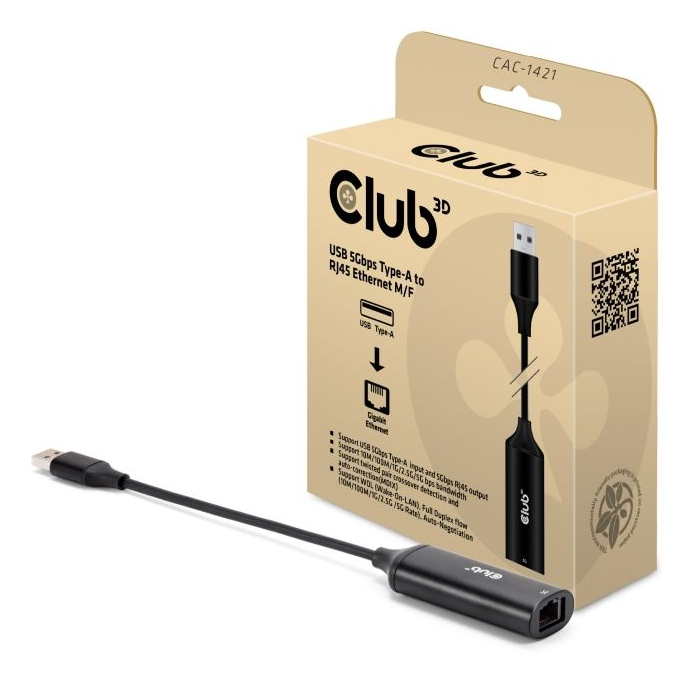 EU Product - Usb A to Rj45 Adapter 5 Gbps - Adapter - Digital thumbnail