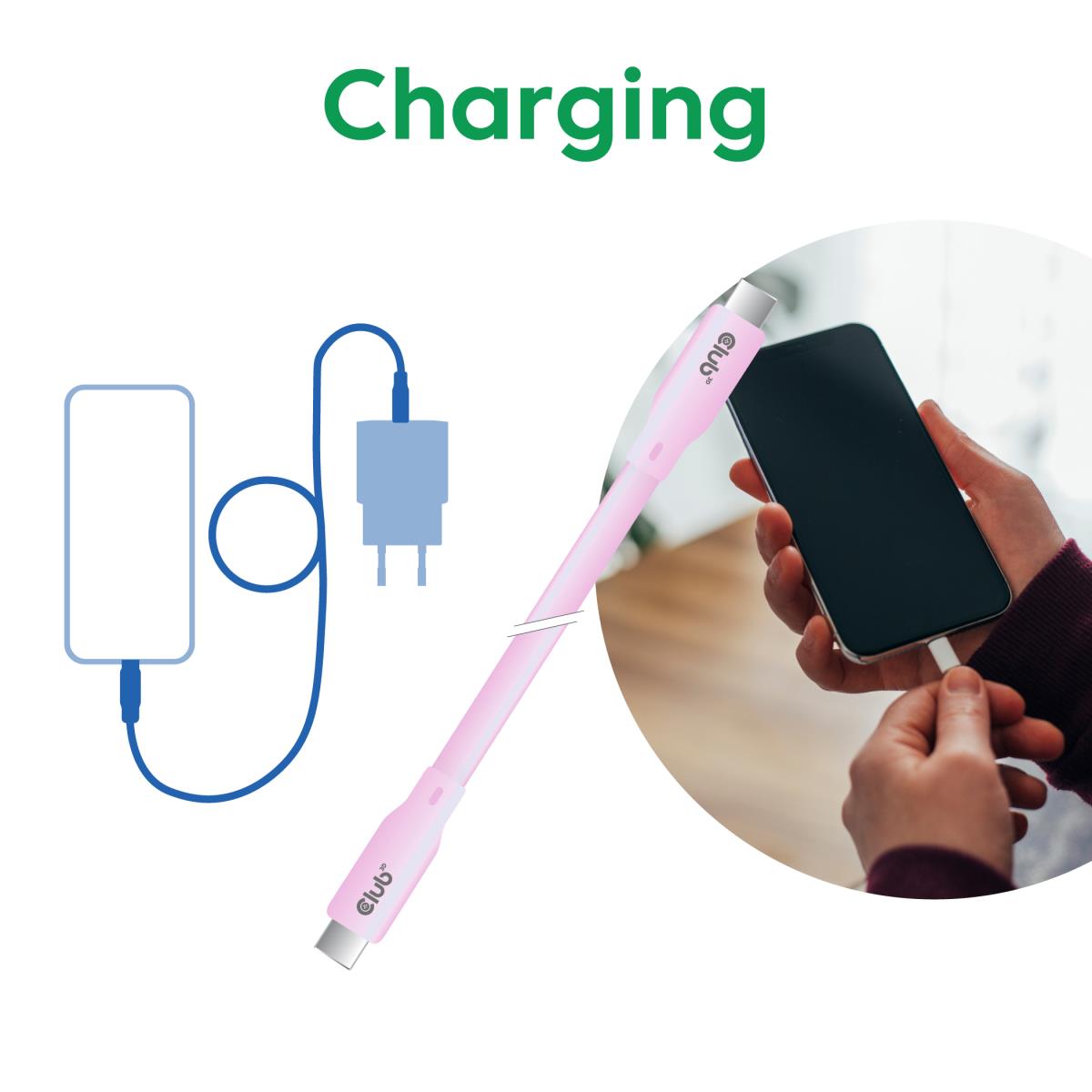 EU Product - Lifestyle Usb-C Kabel PD 240W 20Gbps - Cable - Digital thumbnail