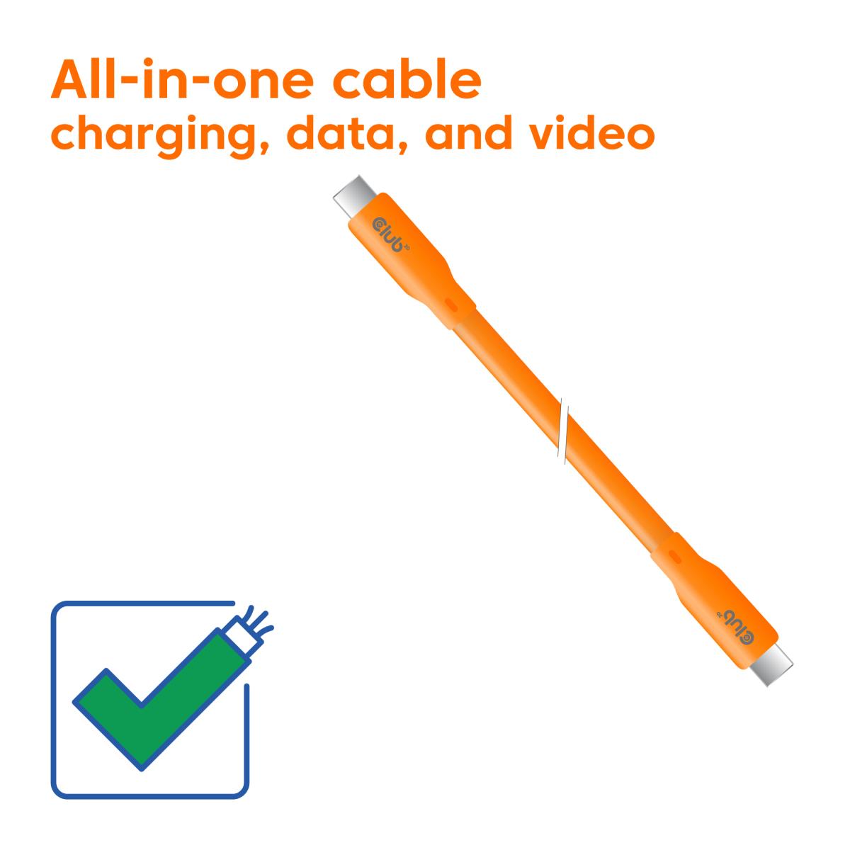 EU Product - Usb C Kabel orange - Cable - Digital thumbnail