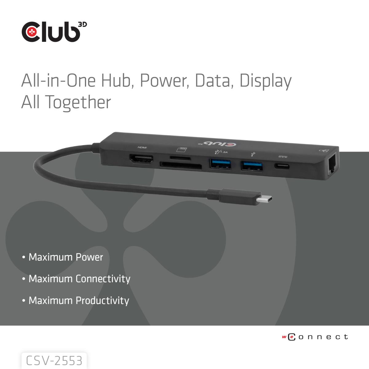 EU Product - Dockingstation - 7 in 1 Hub Usb-C* thumbnail