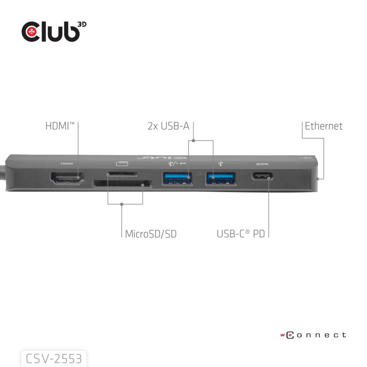 EU Product - Dockingstation - 7 in 1 Hub Usb-C* thumbnail
