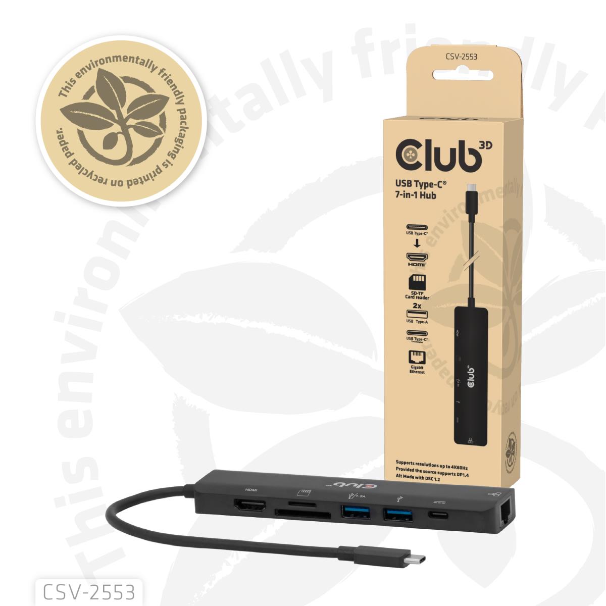 EU Product - Dockingstation - 7 in 1 Hub Usb-C* thumbnail