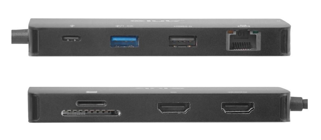 EU Product - Club3D USB-C 9in1-HUB >2xHDMI/2xUSB/USB-C/LAN 4K60Hz  PD100W retail thumbnail