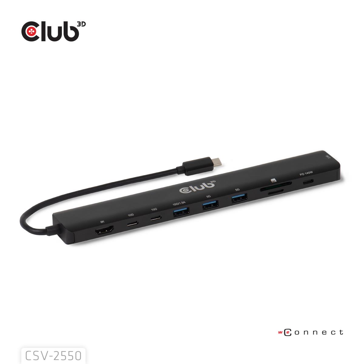 EU Product - 10-1 Portable Dock Usb Type-C 10Gbps to Hdmi 8K30H thumbnail