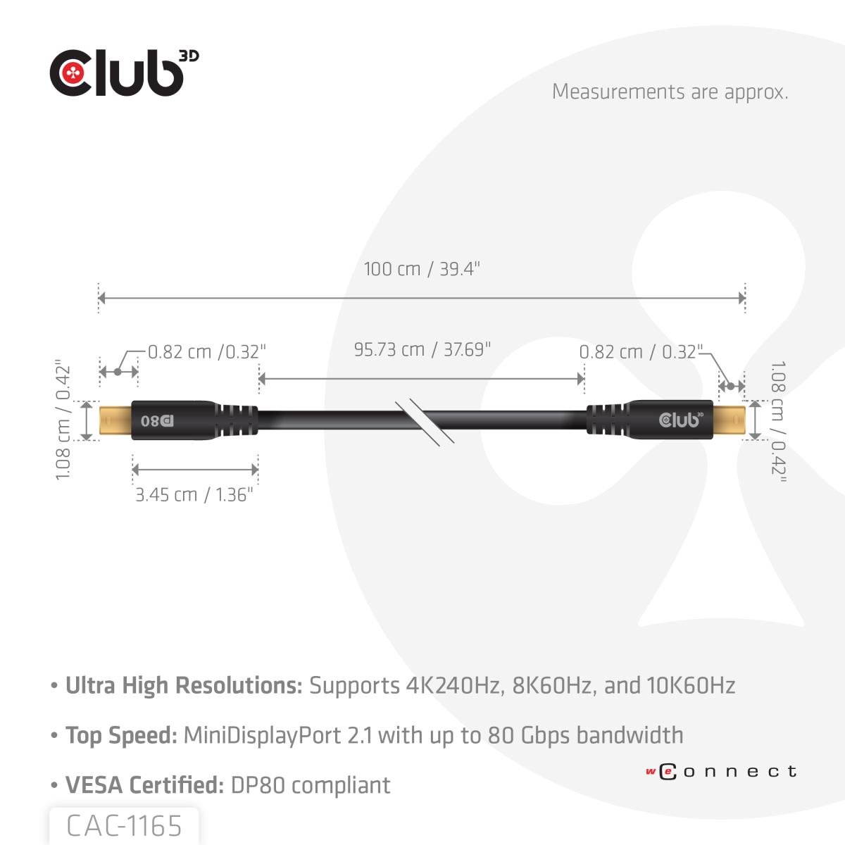 EU Product - DisplayPort-Kabel - Mini DisplayPort m zu - Cable - Digital/Display/Video thumbnail