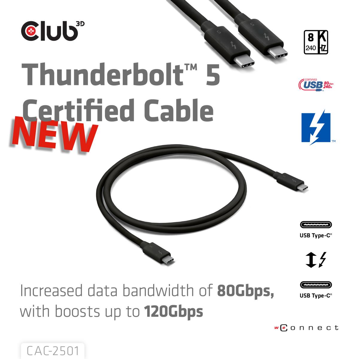 EU Product - Kabel Thunderbolt 5 - Cable - Digital thumbnail