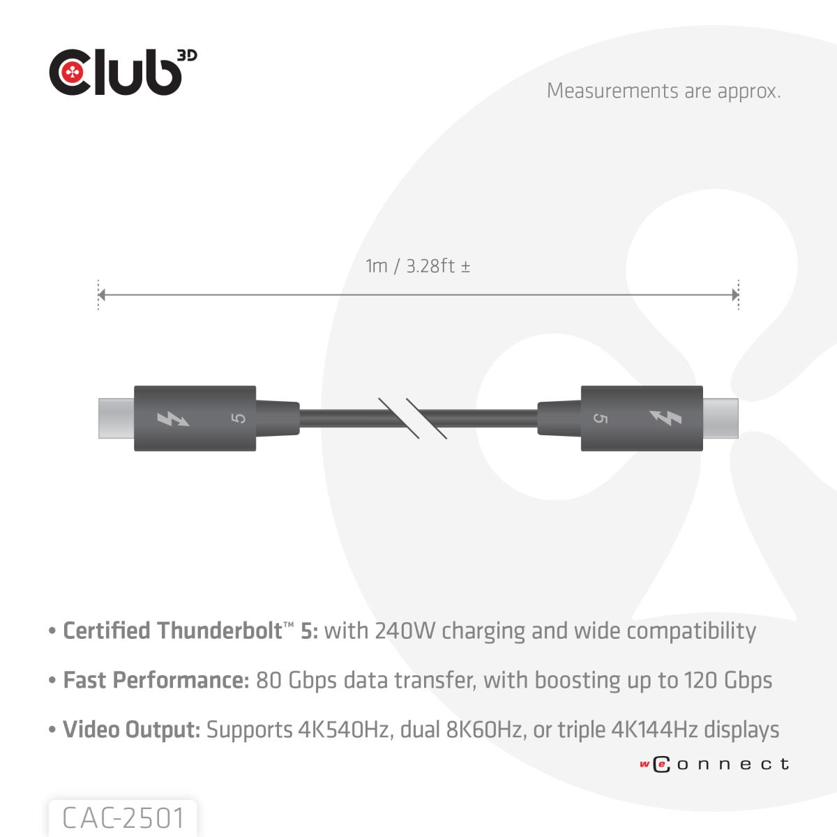 EU Product - Kabel Thunderbolt 5 - Cable - Digital thumbnail