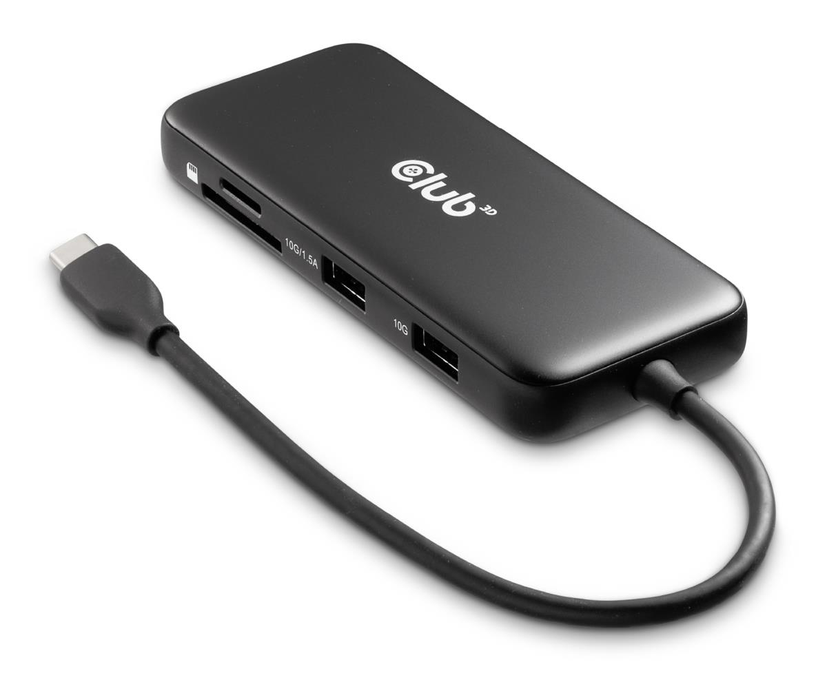 EU Product - Dockingstation - 8 in 1 Hub Usb C auf Hdmi 2.0+ DisplayPort 1.4 8K30Hz PD thumbnail