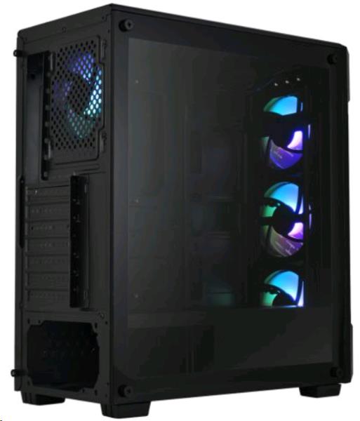 Crossfire Gaming Case W/ Glass Window, ATX, 4 ArGB Fans (3 Front, 1 Back), LED Button, Psu thumbnail