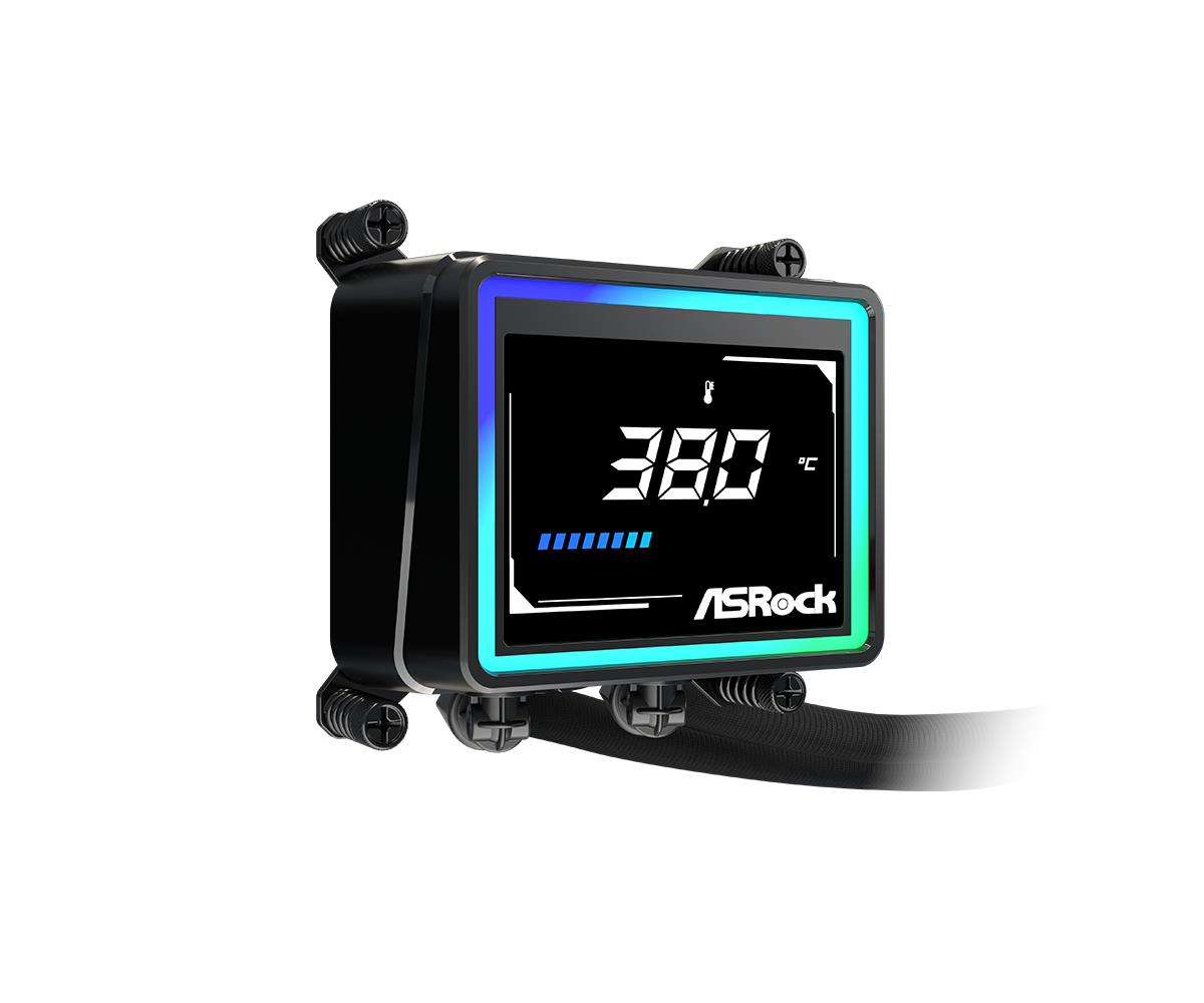 Challenger 360 Digital AIO Liquid CPU Cooler, 360mm Radiator, Triple 120mm PWM ARGB Fans, 3? Digital Display, Intel LGA1700/1851 & AMD AM5/AM4 Compatible thumbnail