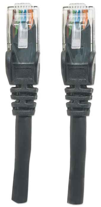 EU Product - Patchkabel RJ45 U/UTP Cat6 0.50m Hebelschutz schw thumbnail