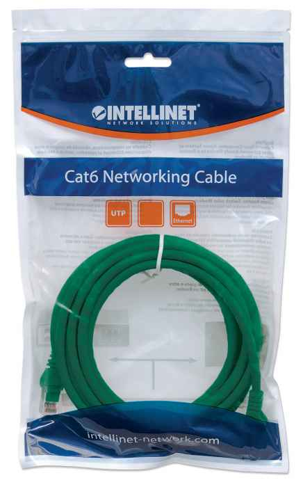 EU Product - Patchkabel RJ45 U/UTP Cat6 0.50m Hebelschutz gr�n thumbnail