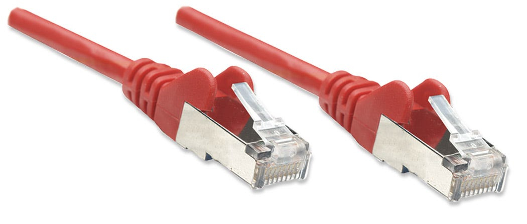 EU Product - Patchkabel RJ45 SF/UTP Cat5e 7.5m Hebelschutz rot thumbnail