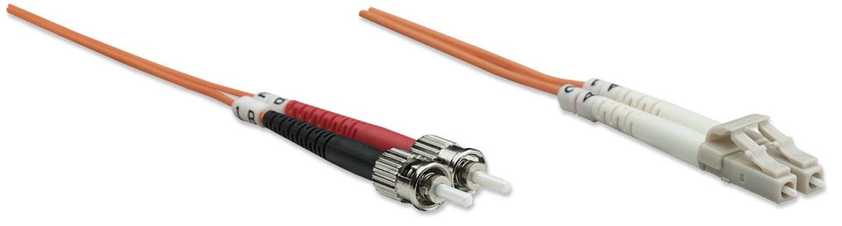EU Product - LWL Anschlusskabel LC/ST 1m  Multimode OM2 orange thumbnail