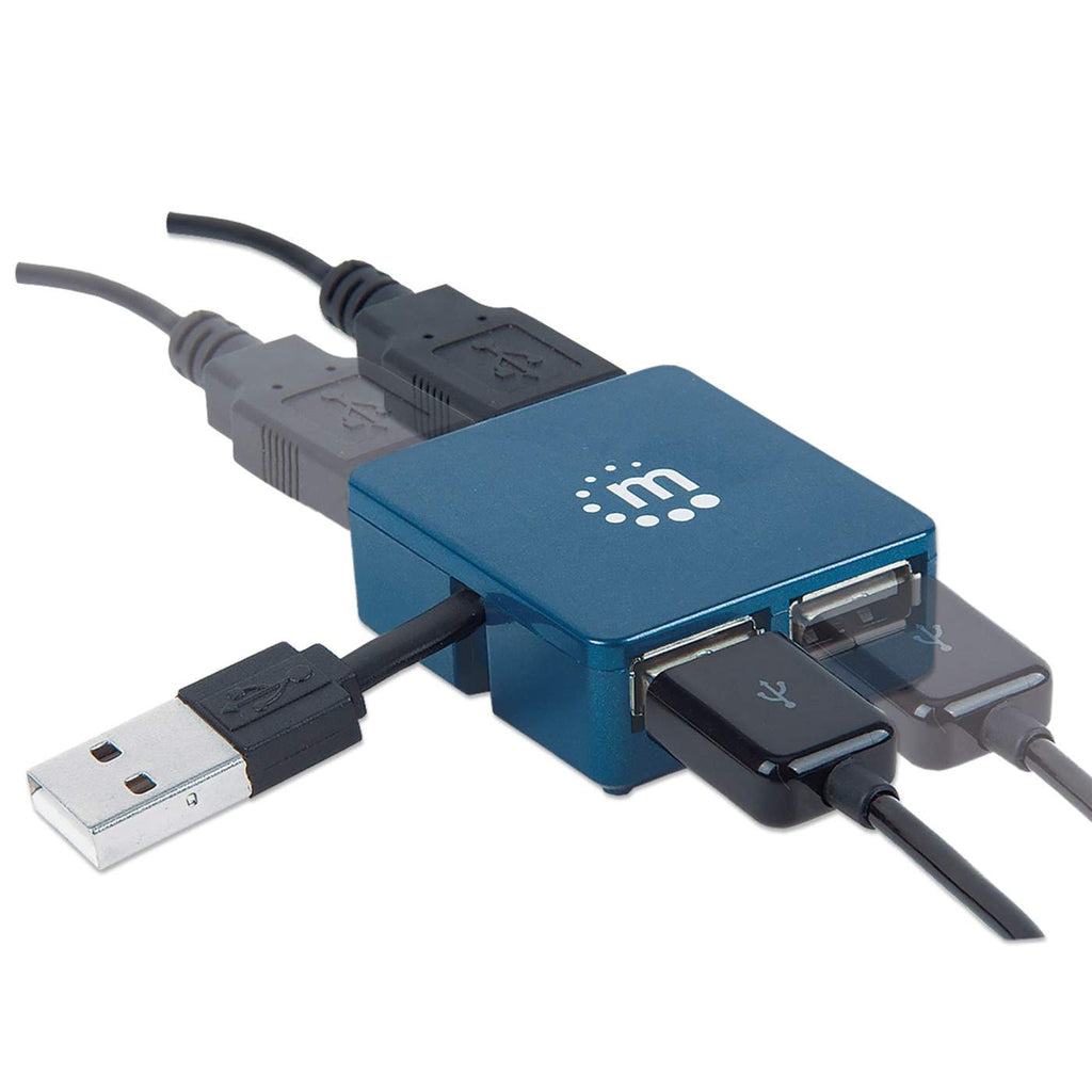 USB-A 4-PORT MICRO HUB USB 2.0- thumbnail