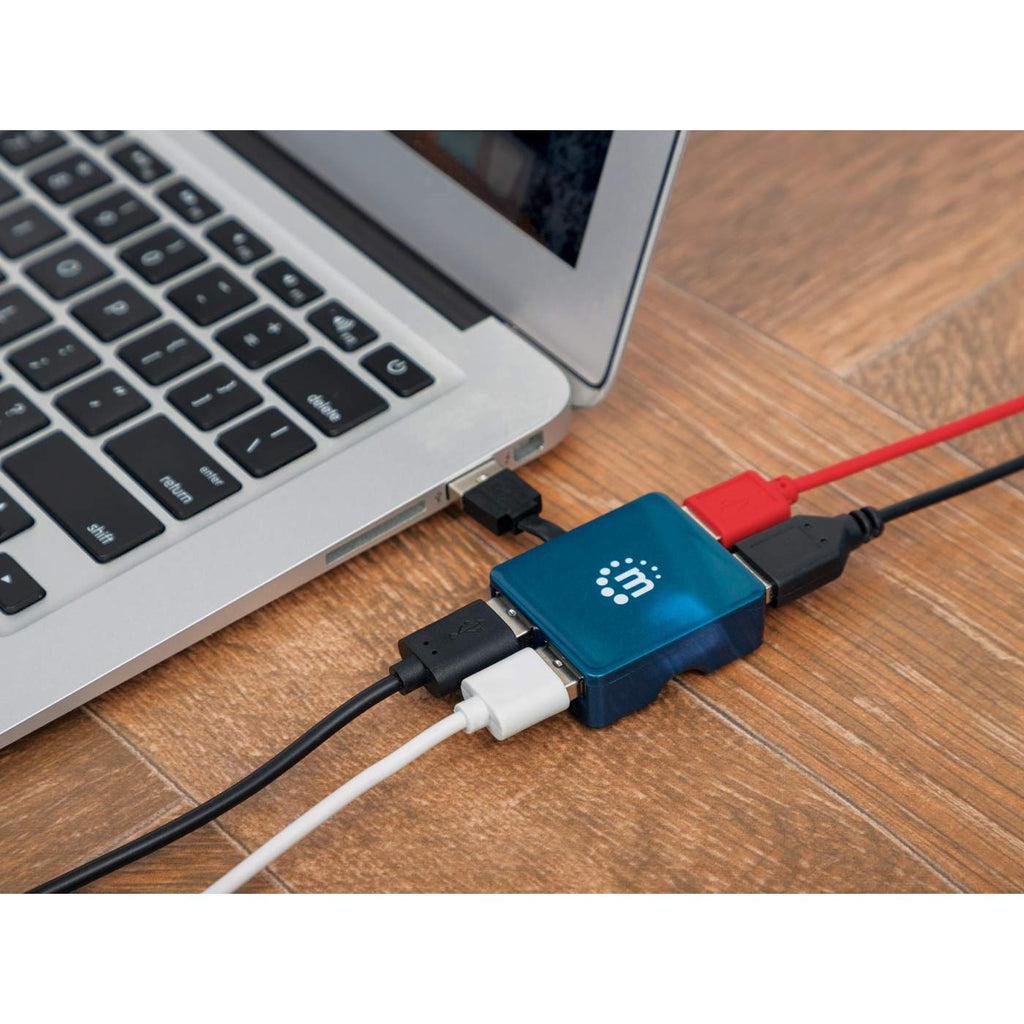 USB-A 4-PORT MICRO HUB USB 2.0- thumbnail