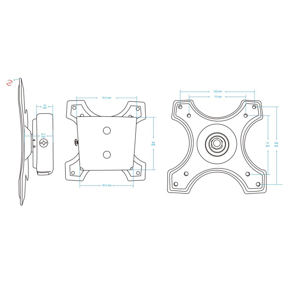 TV/MONITOR WALL MOUNT FIXED- thumbnail