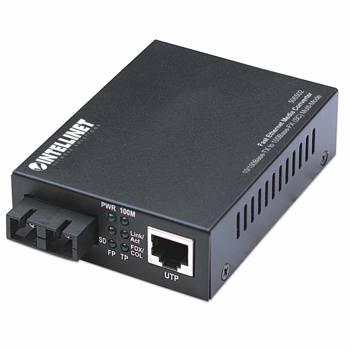 EU Product - Medienkonverter Fast Ethernet Multimode 2km   sw thumbnail
