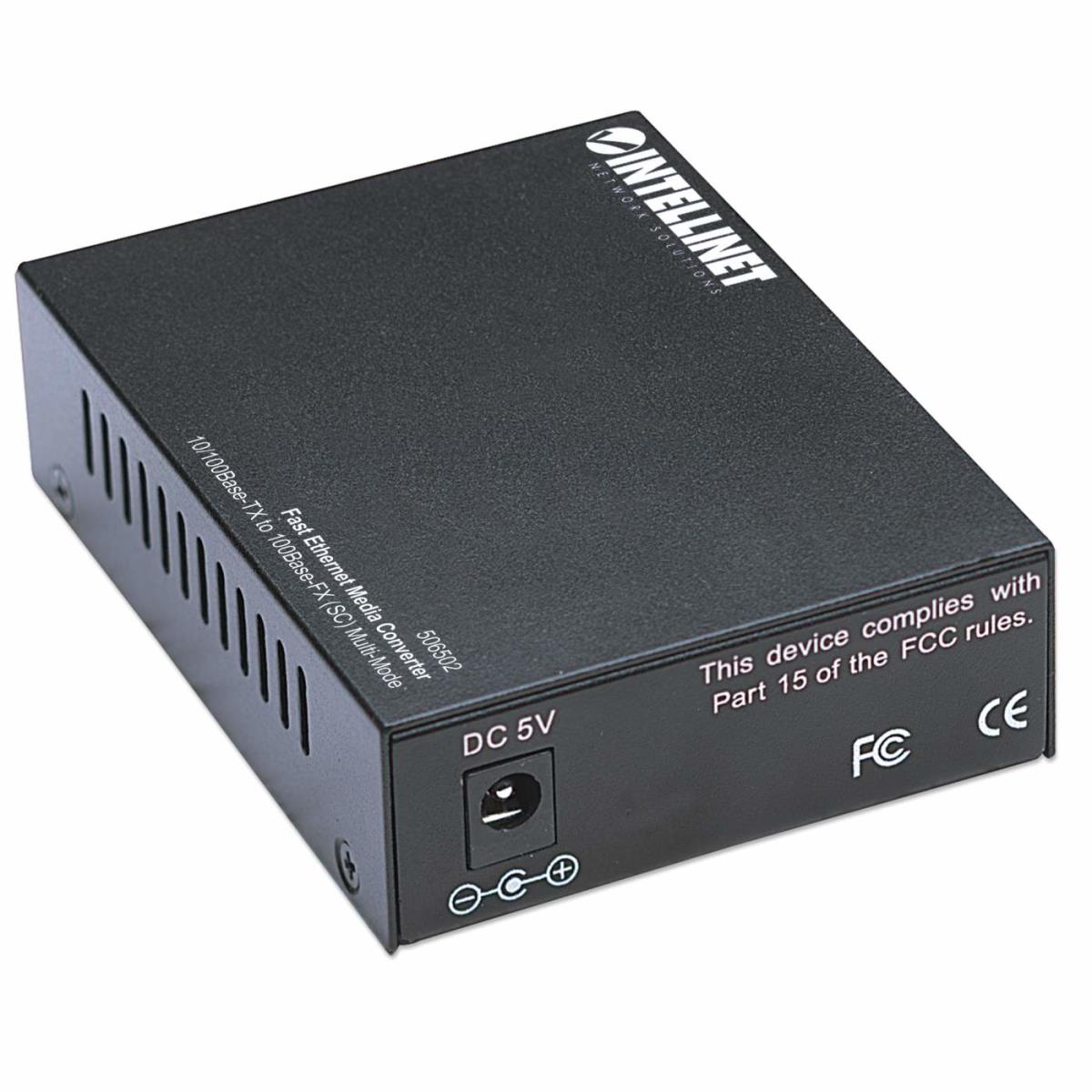 EU Product - Medienkonverter Fast Ethernet Multimode 2km   sw thumbnail