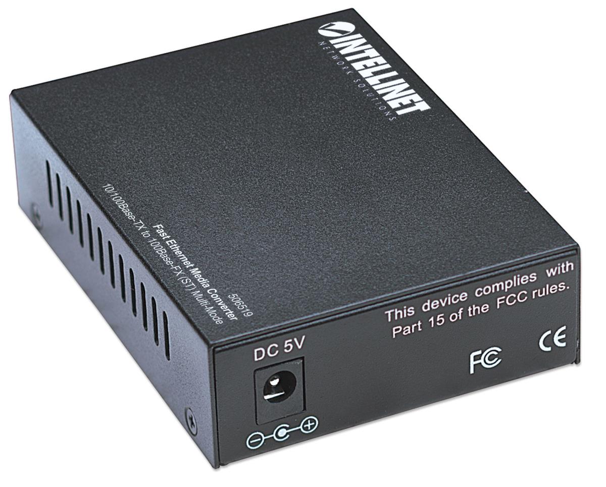 EU Product - Medienkonverter Fast Ethernet Multimode 2km   sw thumbnail