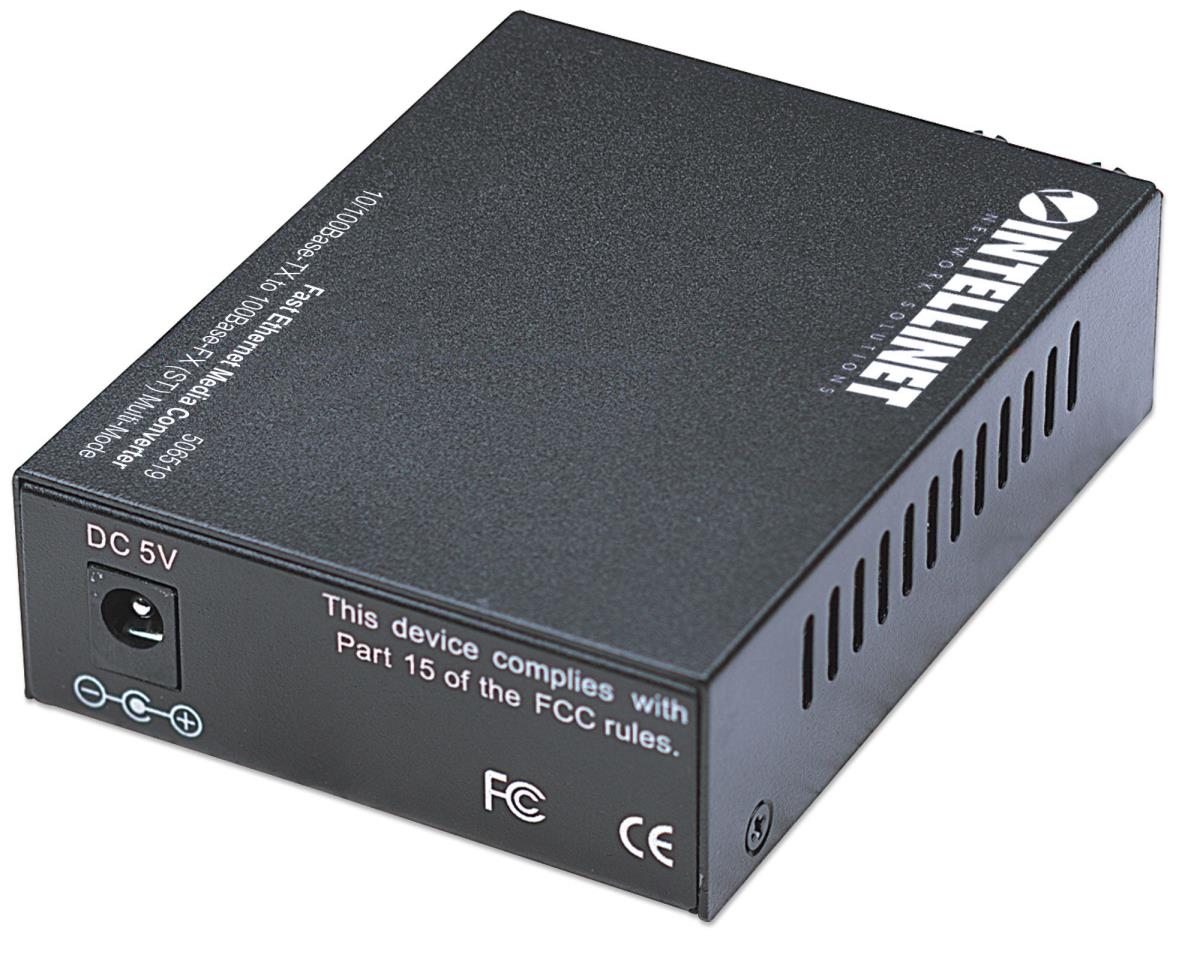 EU Product - Medienkonverter Fast Ethernet Multimode 2km   sw thumbnail