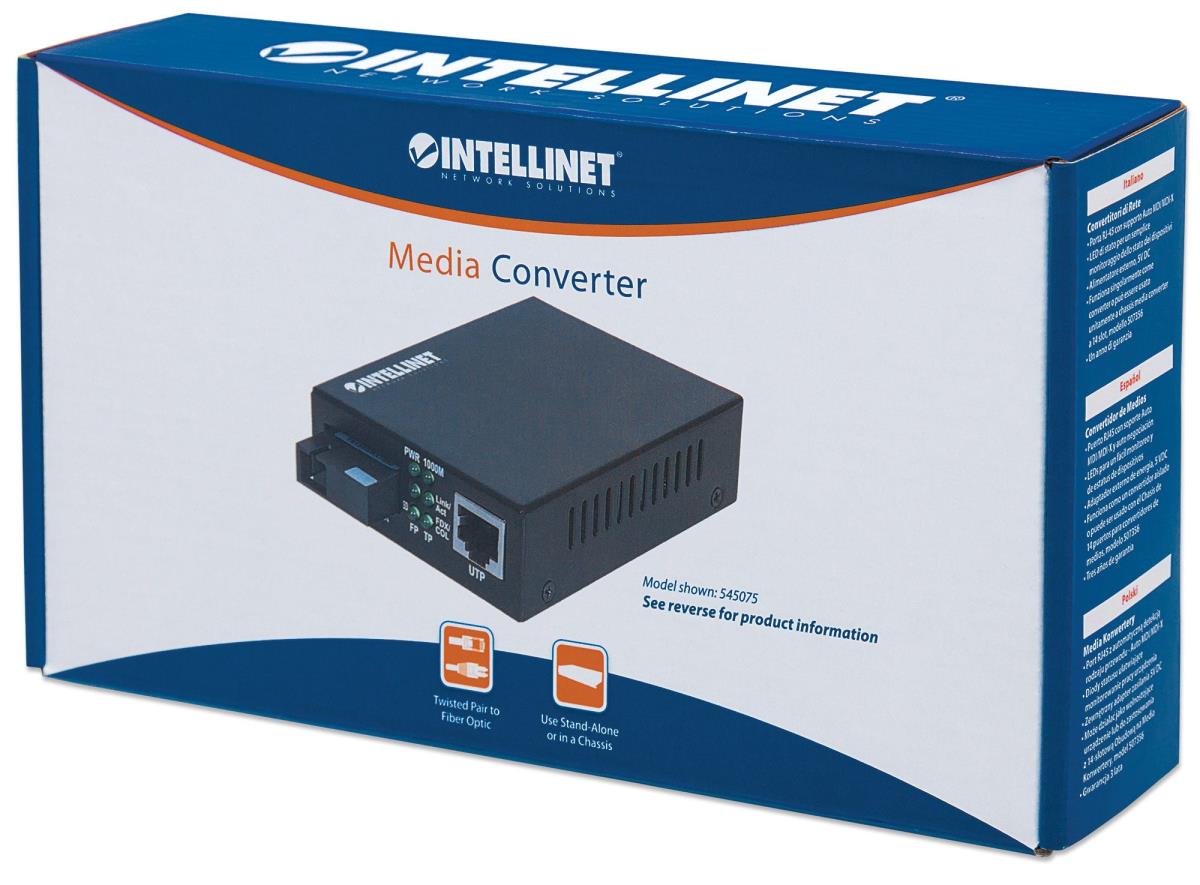 EU Product - Medienkonverter Fast Ethernet Multimode 2km   sw thumbnail
