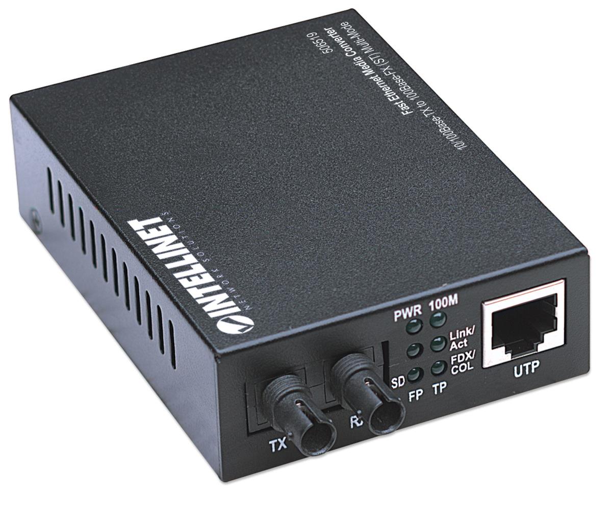 EU Product - Medienkonverter Fast Ethernet Multimode 2km   sw thumbnail