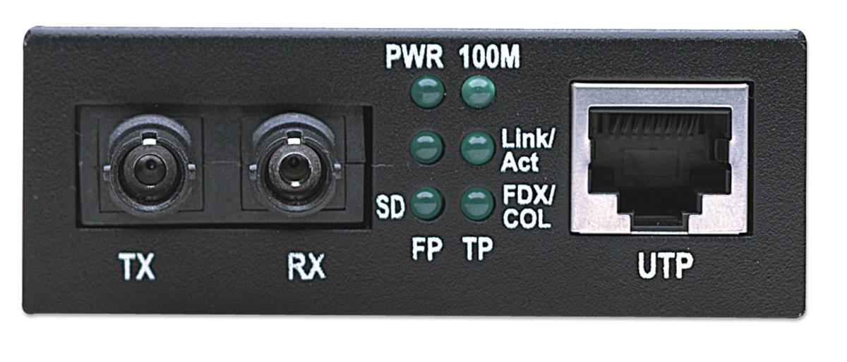 EU Product - Medienkonverter Fast Ethernet Multimode 2km   sw thumbnail