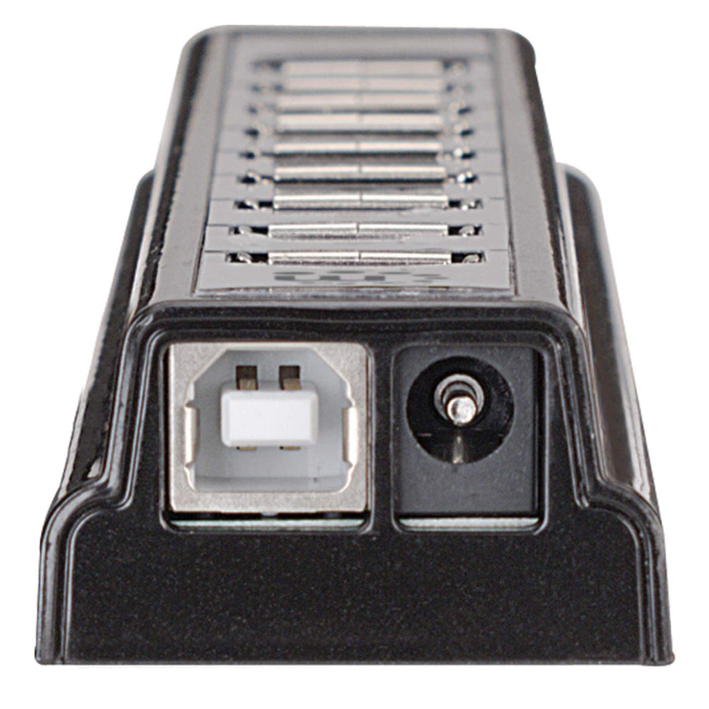 EU Product - USB-HUB 10-Port USB 2.0 Desktop Hub schwarz thumbnail