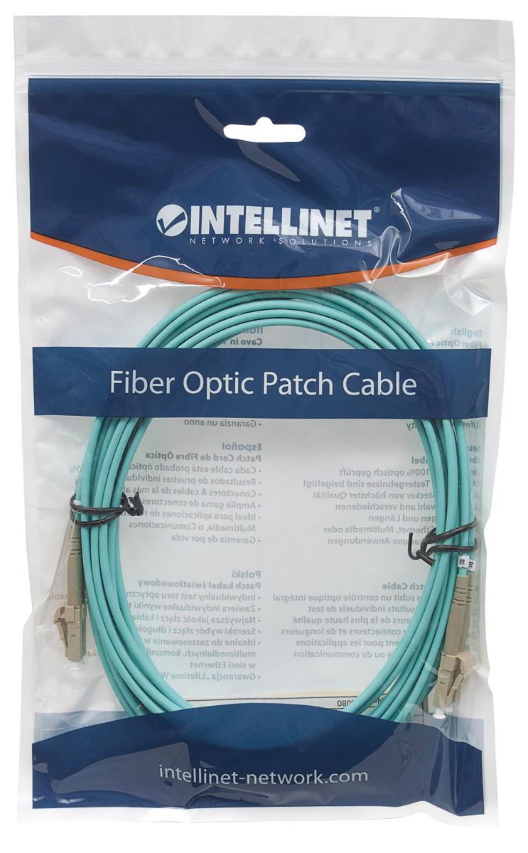 EU Product - LWL Anschlusskabel LC/LC 5m  Multimode OM3 aqua thumbnail