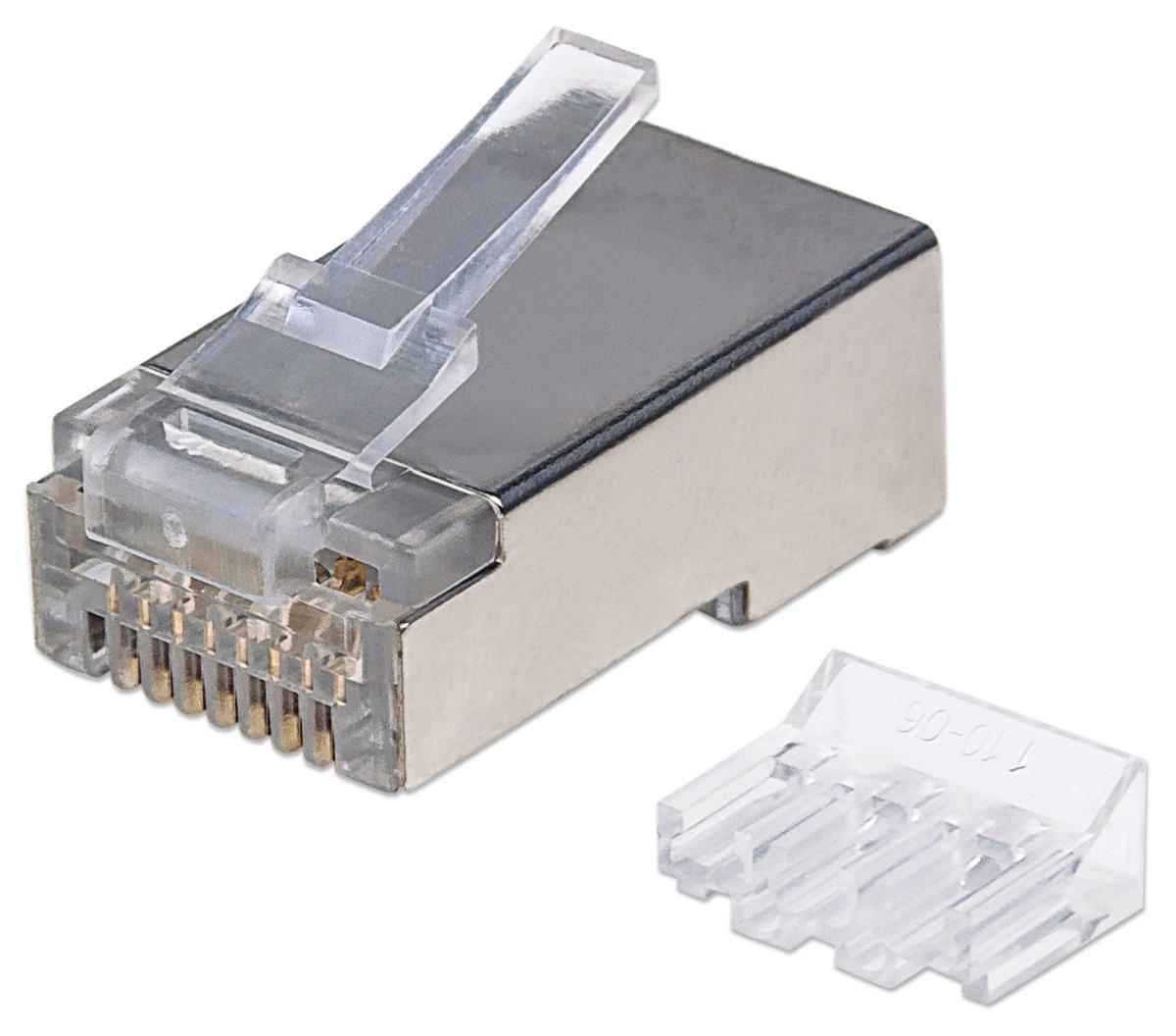 EU Product - Modularstecker RJ45 Cat6A STP 3-Punkt 90 Stk. thumbnail