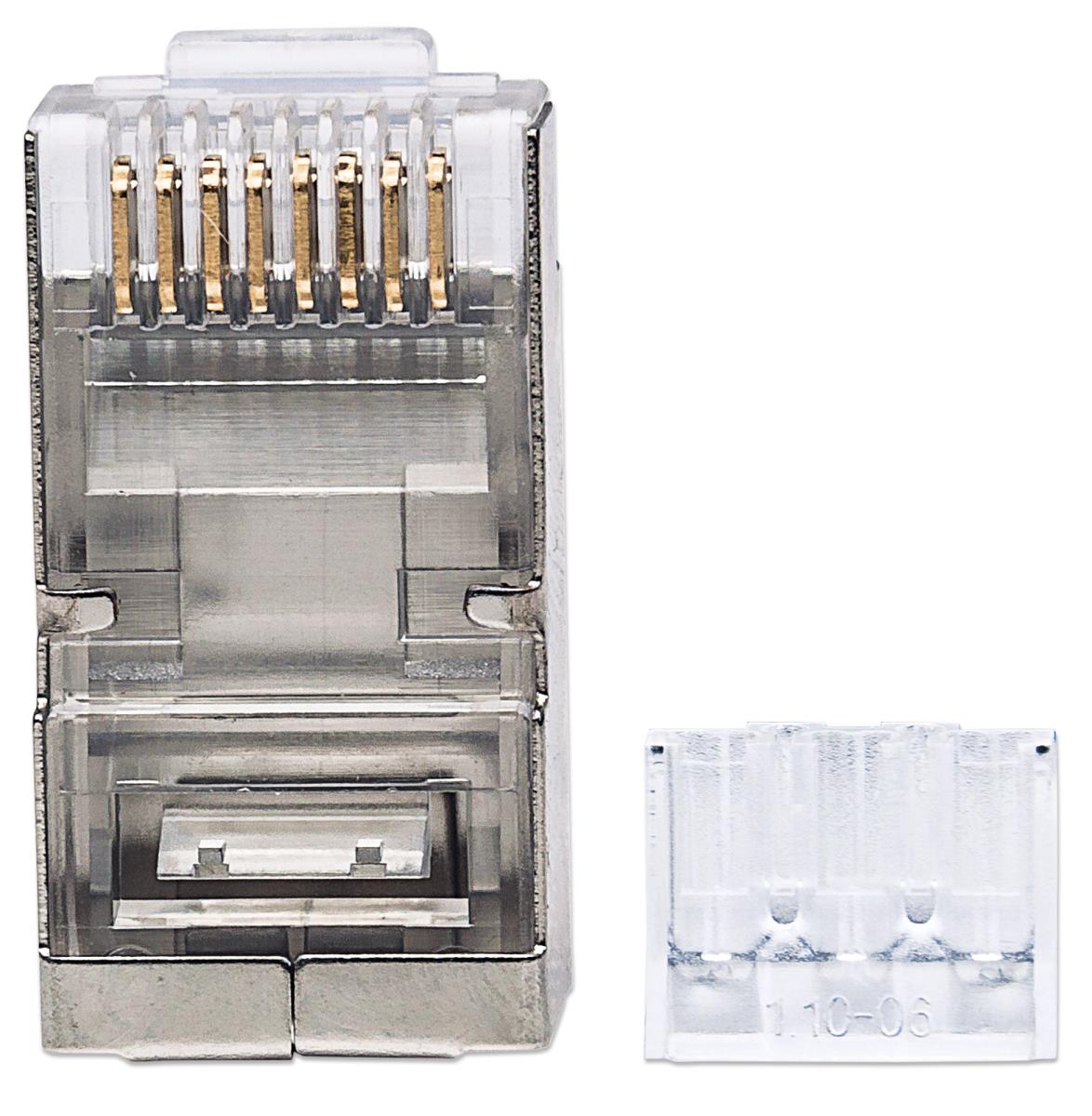 EU Product - Modularstecker RJ45 Cat6A STP 3-Punkt 90 Stk. thumbnail