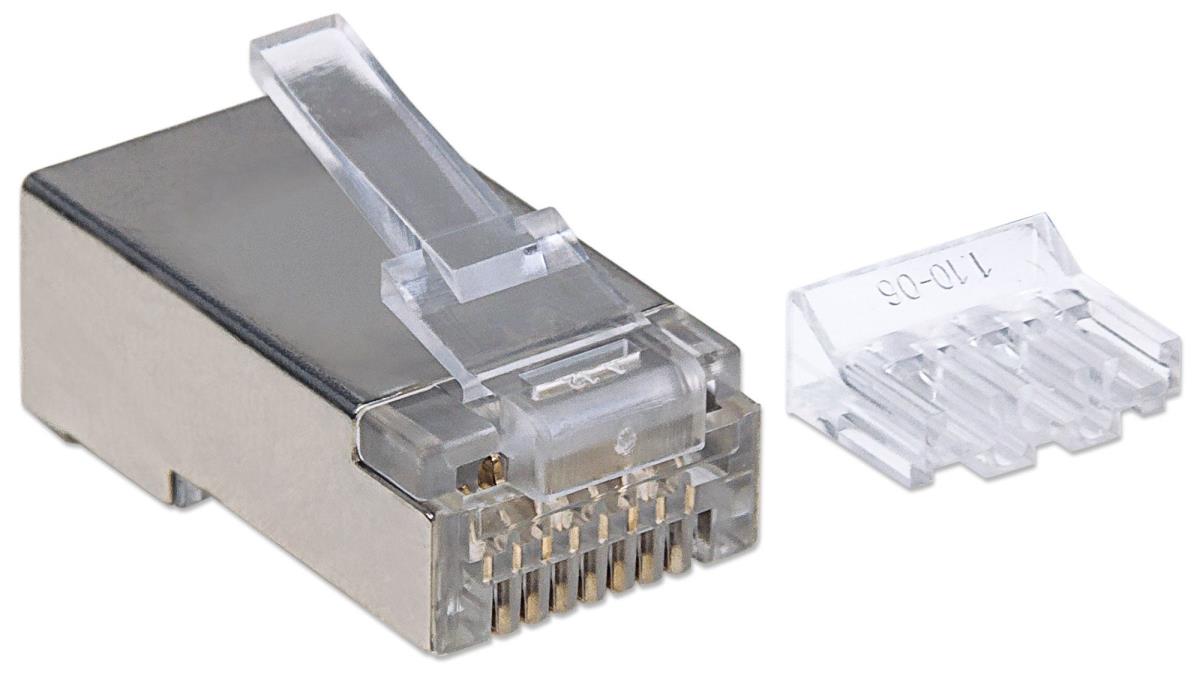 EU Product - Modularstecker RJ45 Cat6A STP 3-Punkt 90 Stk. thumbnail