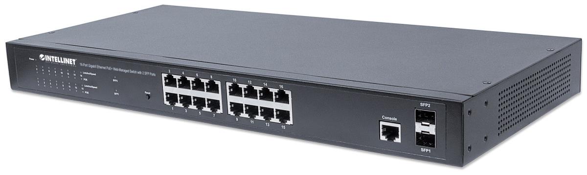 EU Product - Switch 16x GE Web-Managed 2 SFP-Ports 16x PoE+ thumbnail
