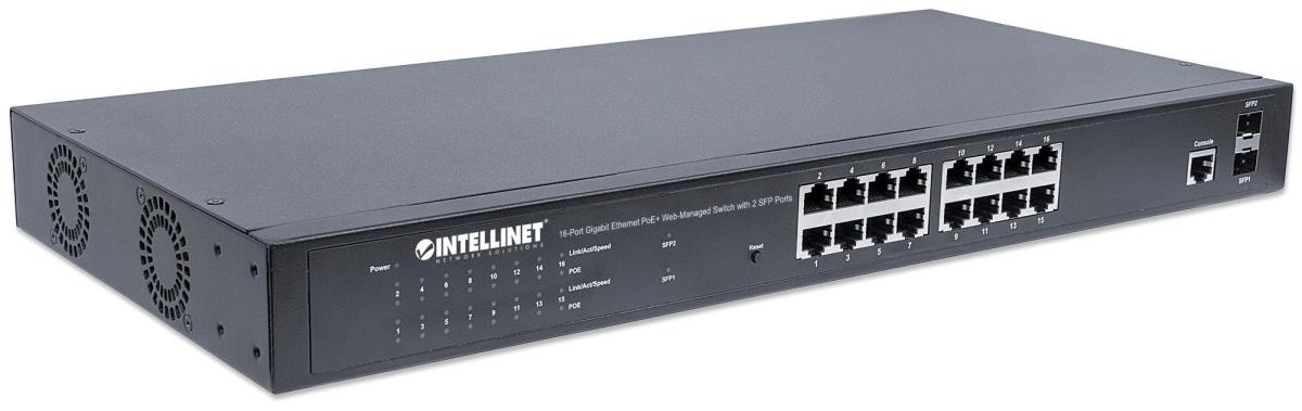 EU Product - Switch 16x GE Web-Managed 2 SFP-Ports 16x PoE+ thumbnail